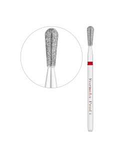 Freza diamentowa Gruszka (czerwona), 0.31 Freza diamentowa Gruszka (czerwona), 0.31