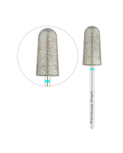 Frez diamentowy do pedicure – stożek zaokrąglony (zielony) PODO 01, 9 mm