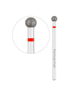 Алмазная фреза шар (красная), 0.40