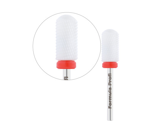 מקדחה קרמית להסרת לק ג'ל - גליל אדום מעוגל, פורמולה פרופי