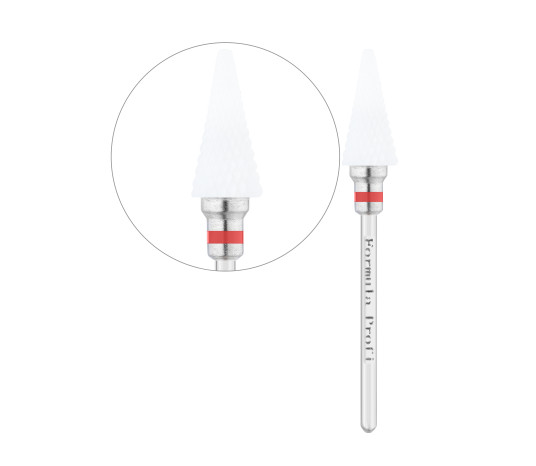 Ceramiczna freza Ostry stożek (Czerwona), Formula Profi