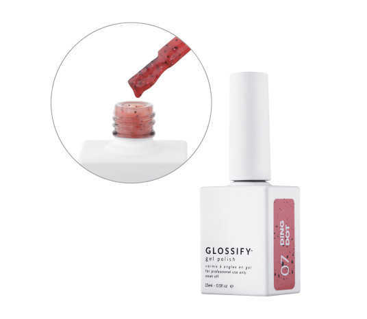 Lakier hybrydowy Ding Dot 07, 15 ml