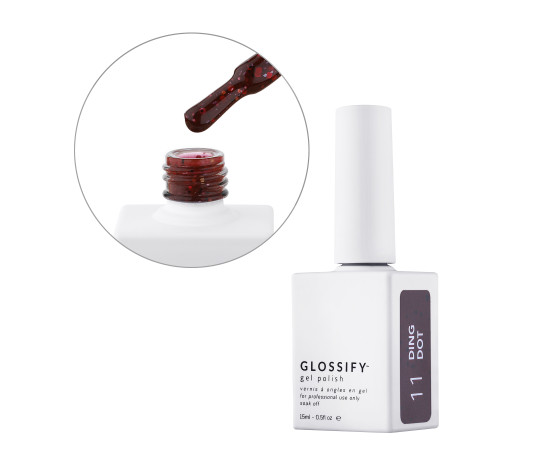 Lakier hybrydowy Ding Dot 11, 15 ml
